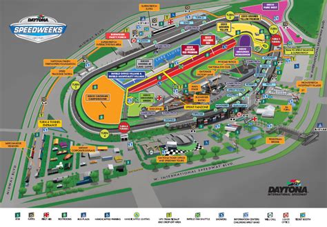 daytona 500 track map|daytona 500 location map.